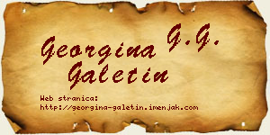 Georgina Galetin vizit kartica